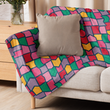 Color Pieces Pattern - Sherpa Blanket