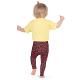 Flaming Heart Pattern - All-Over Print Kid's Leggings