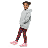 Flaming Heart Pattern - All-Over Print Kid's Leggings