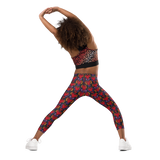 Flaming Heart Pattern - All-Over Print Kid's Leggings