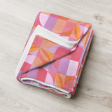 Geo Florals Pink - Throw Blanket
