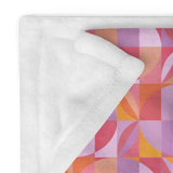 Geo Florals Pink - Throw Blanket