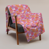 Geo Florals Pink - Throw Blanket