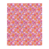 Geo Florals Pink - Throw Blanket