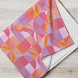 Geo Florals Pink - Throw Blanket
