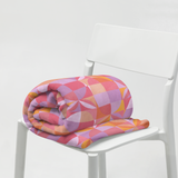 Geo Florals Pink - Throw Blanket