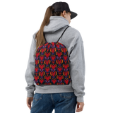 Flaming Heart -All-Over Print Drawstring bag