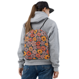Retro Bloom - All-Over Print Drawstring Bag