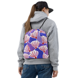 Pink Flowers - All-Over Print Drawstring Bag