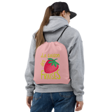 La Saison des Fraises - All-Over Print Drawstring Bag