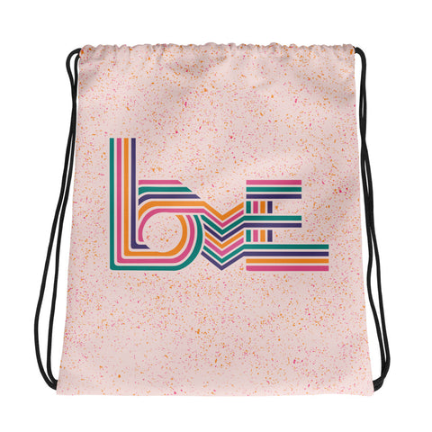 Love Stripes Bright - All-Over Print Drawstring Bag