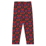 Flaming Heart Pattern - All-Over Print Kid's Leggings