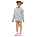 Retro Line Floral Pattern - All-Over Print Kid's Leggings
