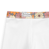 Retro Line Floral Pattern - All-Over Print Kid's Leggings