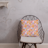 Geo Florals Retro - Premium Pillow