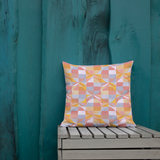 Geo Florals Retro - Premium Pillow