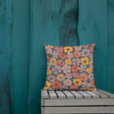 Retro Bloom - Premium Pillow