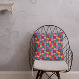 Color Pieces Pattern - Premium Pillow
