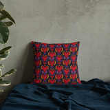 Flaming Heart Pattern -- Premium Pillow