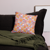 Geo Florals Retro - Premium Pillow