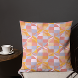 Geo Florals Retro - Premium Pillow