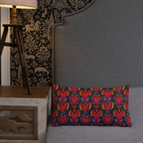 Flaming Heart Pattern -- Premium Pillow