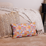 Geo Florals Retro - Premium Pillow