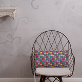 Color Pieces Pattern - Premium Pillow