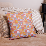 Geo Florals Retro - Premium Pillow