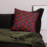 Flaming Heart Pattern -- Premium Pillow