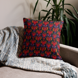 Flaming Heart Pattern -- Premium Pillow