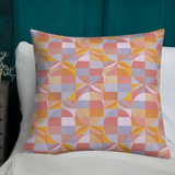 Geo Florals Retro - Premium Pillow