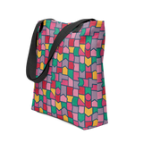Color Pieces Pattern - All-Over Print Tote Bag