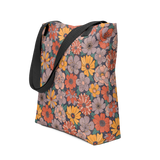 Retro Bloom - All-Over Print Tote bag