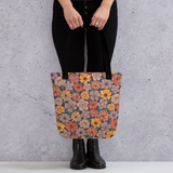 Retro Bloom - All-Over Print Tote bag