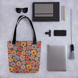 Retro Bloom - All-Over Print Tote bag