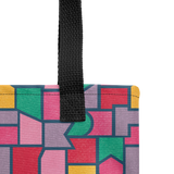 Color Pieces Pattern - All-Over Print Tote Bag