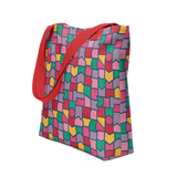 Color Pieces Pattern - All-Over Print Tote Bag