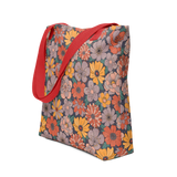 Retro Bloom - All-Over Print Tote bag