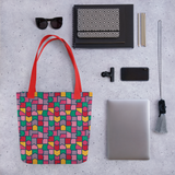 Color Pieces Pattern - All-Over Print Tote Bag