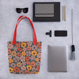 Retro Bloom - All-Over Print Tote bag