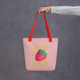 La Saison des Fraises - All-Over Print Tote Bag