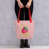 La Saison des Fraises - All-Over Print Tote Bag