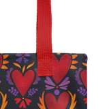 Flaming Heart Pattern - All-Over Print Tote bag