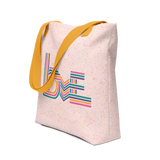 Love Stripes Bright - All-Over Print Tote Bag