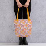 Geo Florals Retro - All-Over Print Tote Bag