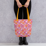 Geo Florals Pink - All-Over Print Tote Bag