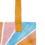 Retro Rainbow Sun - Tote Bag