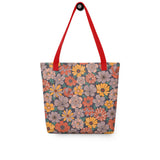 Retro Bloom - All-Over Print Tote bag