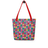 Color Pieces Pattern - All-Over Print Tote Bag